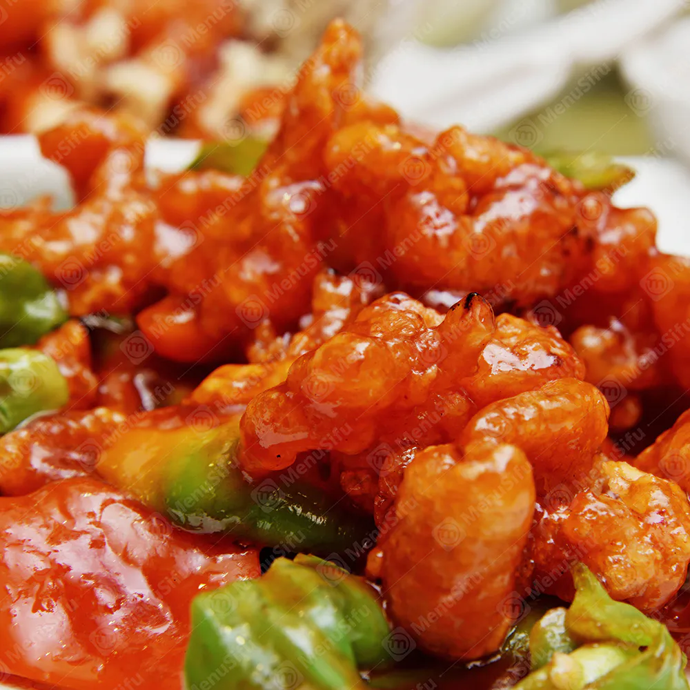 Sweet and sour pork with bell peppers at Shun Xing Restaurant, a Chinese Restaurant in Mathews