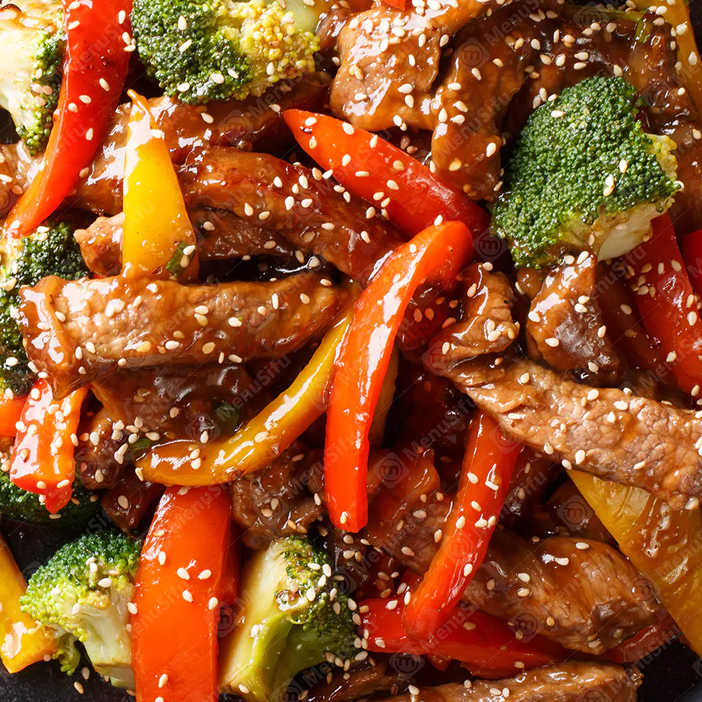 Beef stir fry with bell peppers and broccoli at Shun Xing Restaurant, a Chinese Restaurant in Mathews